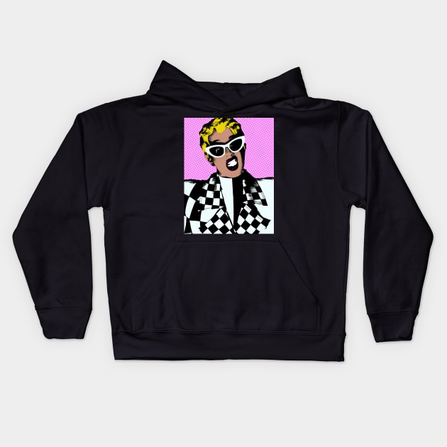 Cardi B style pop art Kids Hoodie by soundofpopart